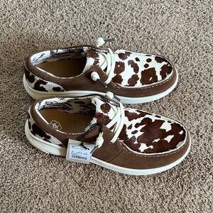 Ariat Brown and White Cow Print Casual Shoes